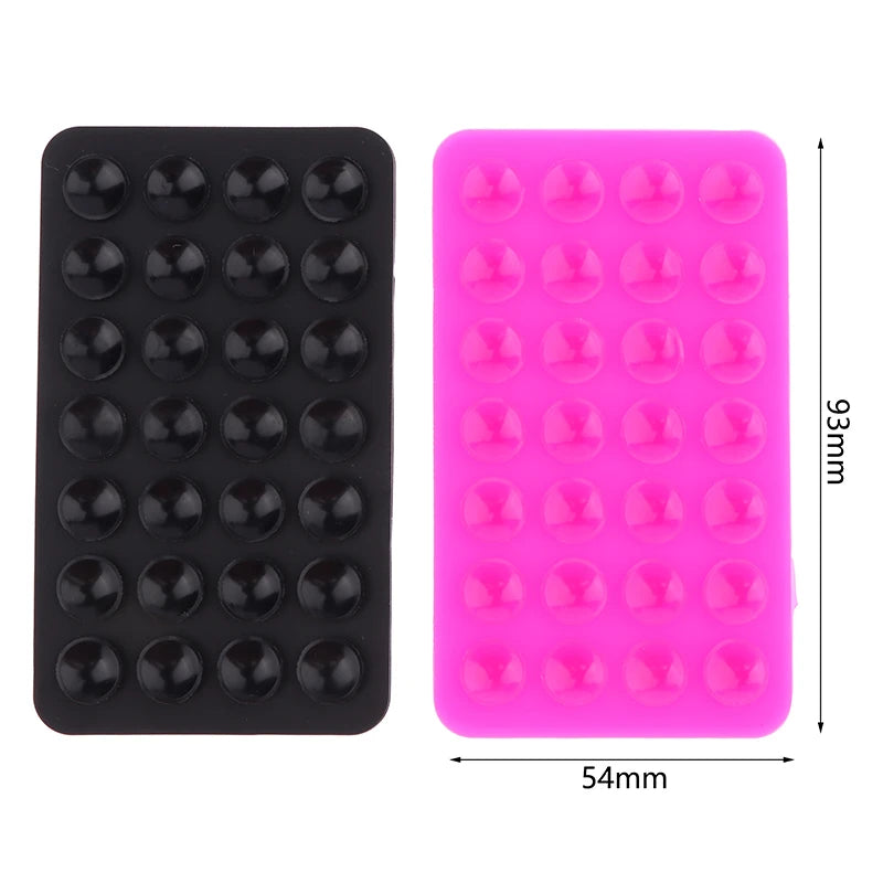Prevents your phone from slipping or falling. Strong hold on most surfaces—no glue, no mess