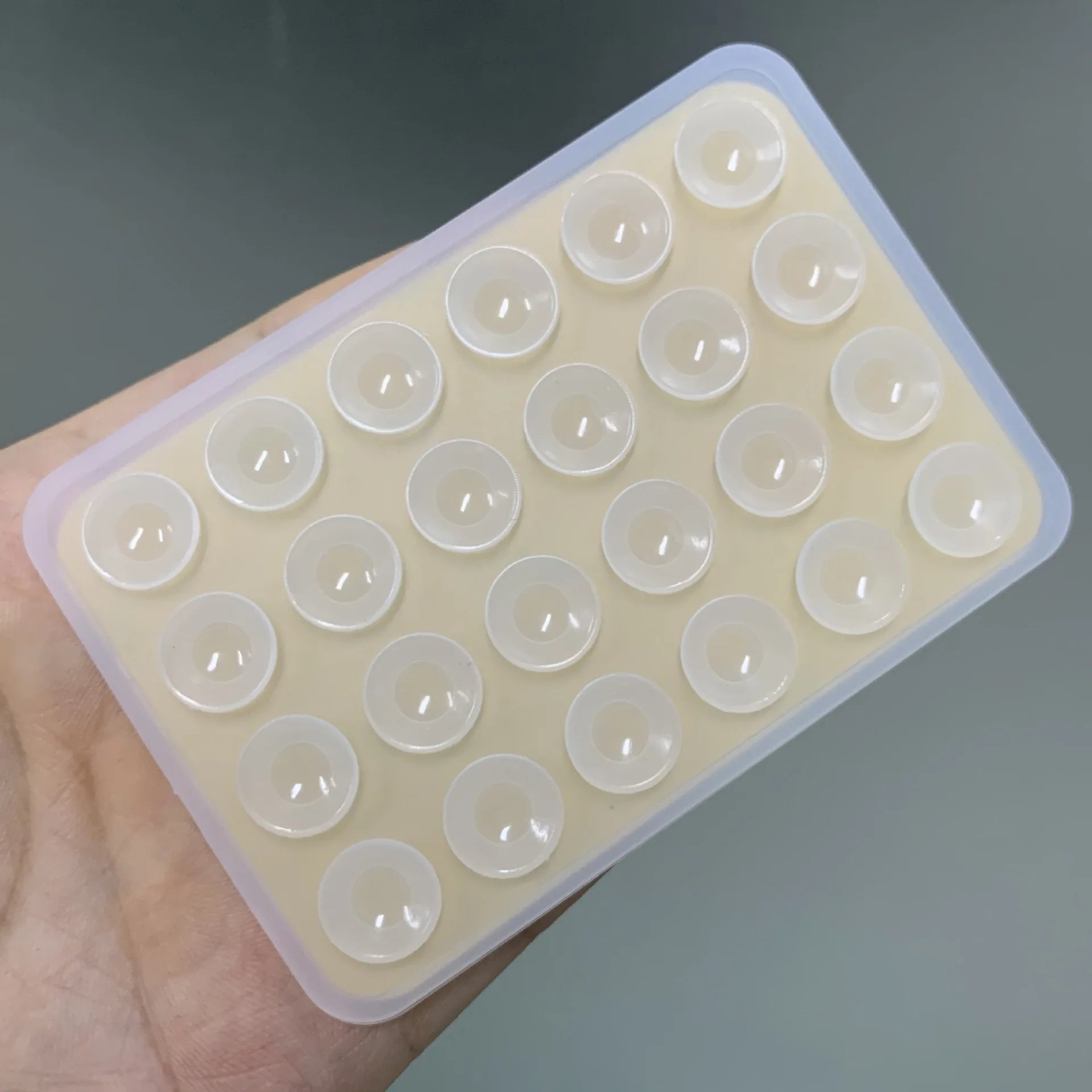 Double Side Silicone Suction Pad For Mobile Phone Holder Fixture Suction Cup Backed Adhesive Rubber Sucker Pad For Fixed Pad