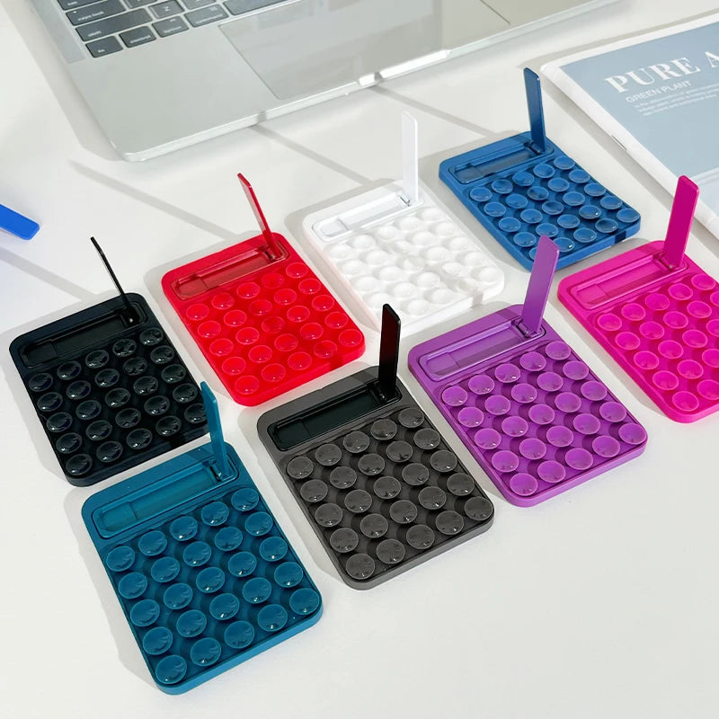 1/2PCS Double Side Silicone Pad For Mobile Phone Fixture Suction Cup Backed Adhesive Silicone Rubber Sucker Pad For Fixed Pad