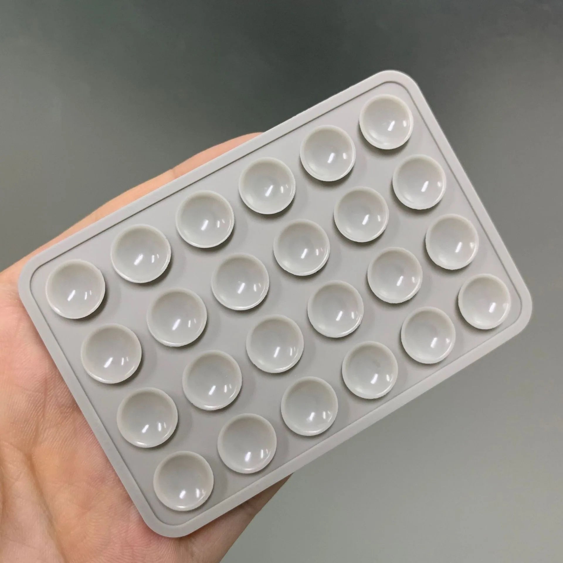 Double Side Silicone Suction Pad For Mobile Phone Holder Fixture Suction Cup Backed Adhesive Rubber Sucker Pad For Fixed Pad