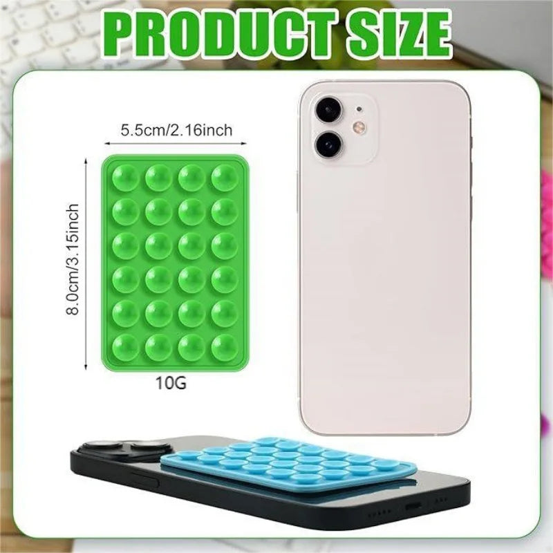 Double Side Silicone Suction Pad For Mobile Phone Holder Fixture Suction Cup Backed Adhesive Rubber Sucker Pad For Fixed Pad